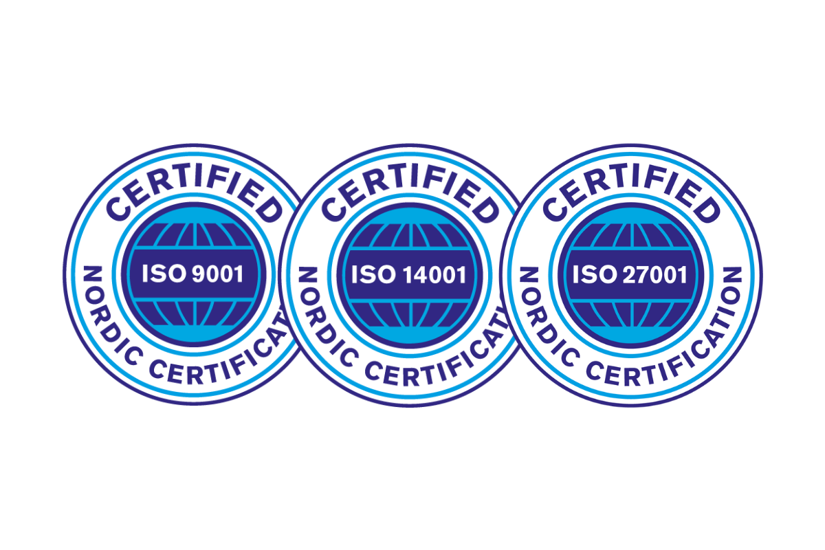ISO 9001, ISO 14001, ISO 27001